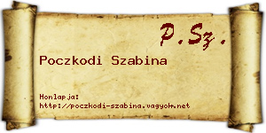 Poczkodi Szabina névjegykártya